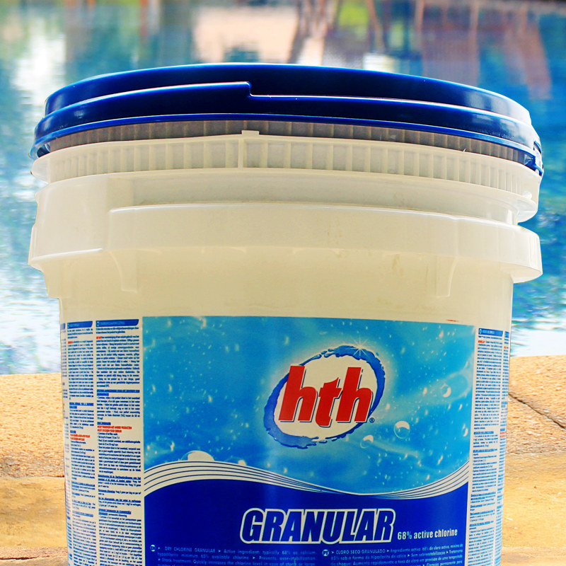 清水清hth室内泳池消毒剂 强氯精 颗粒消毒药 游泳池浴池消毒片