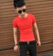 Social Youth Boy T-shirt Men's Short Sleeve Korean Simple Slim Fit Cotton Tight Orange Men's Top Social Youth Boy T-shirt Men's Short Sleeve Korean Simple Slim Fit Cotton Tight Orange Men's Top