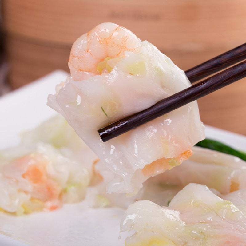 鲜虾肠粉 广式早茶点心港式速冻食品广东蒸肠粉布拉肠粉 送酱包