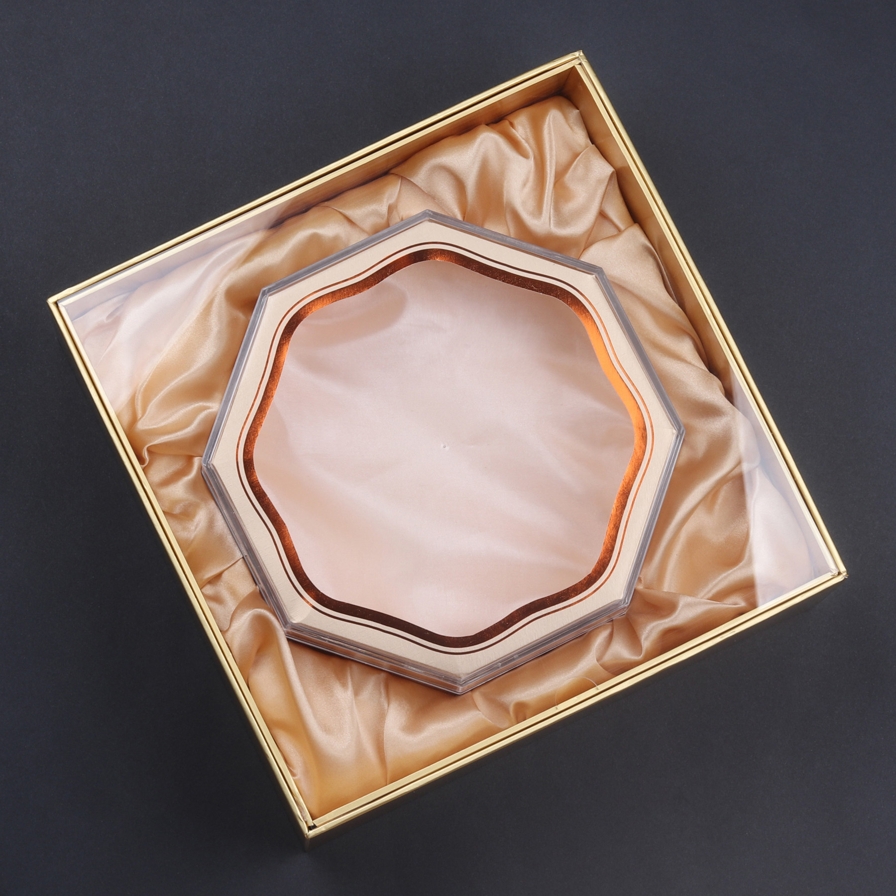 金色八角滋补珍品包装包装盒盒子红色通用虫草礼品盒