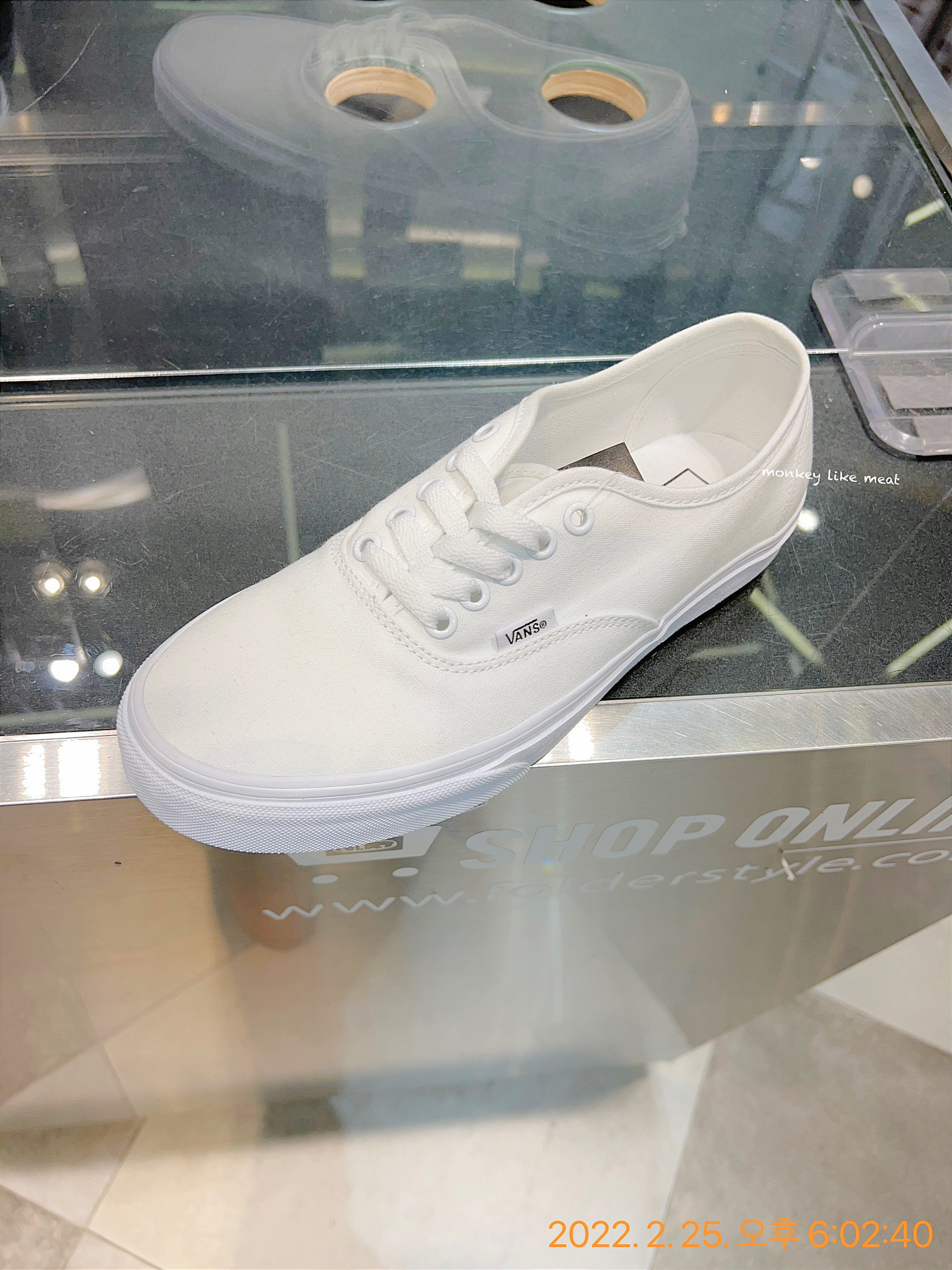 韩国代购直邮vans范斯小白鞋authentic纯白男女布鞋布鞋