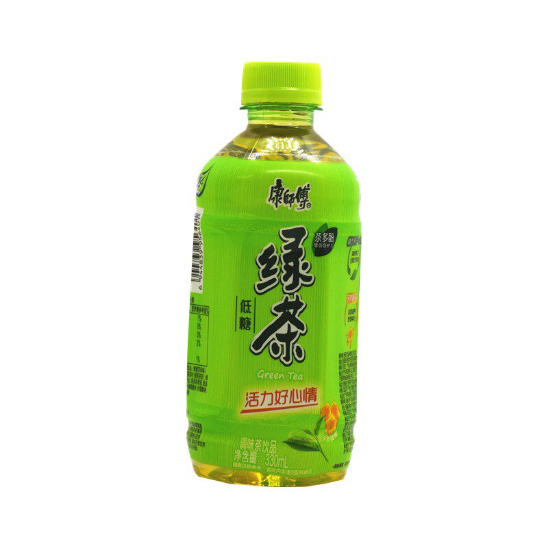 康师傅绿茶低糖蜂蜜茉莉味330ml6瓶迷你小瓶装饮料饮品整箱