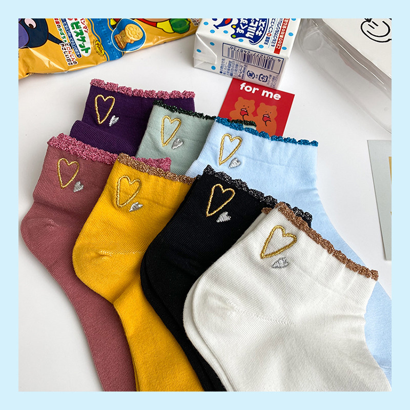 日系可爱爱泡泡袜子女短袜夏天薄款韩国甜美美少女短袜