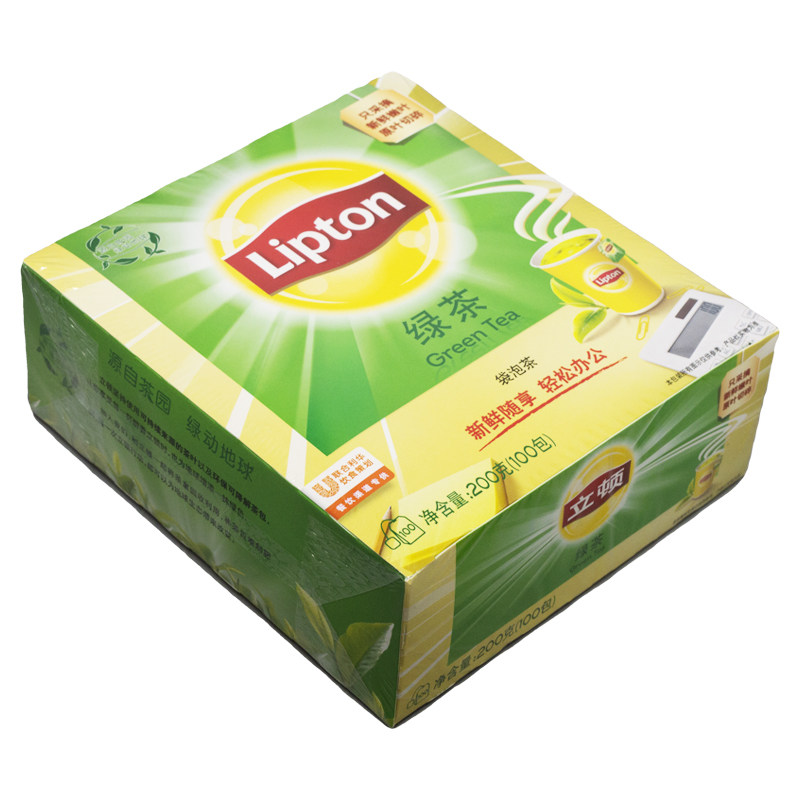 绿茶立顿袋泡茶2g100袋200g小包包包其它绿茶