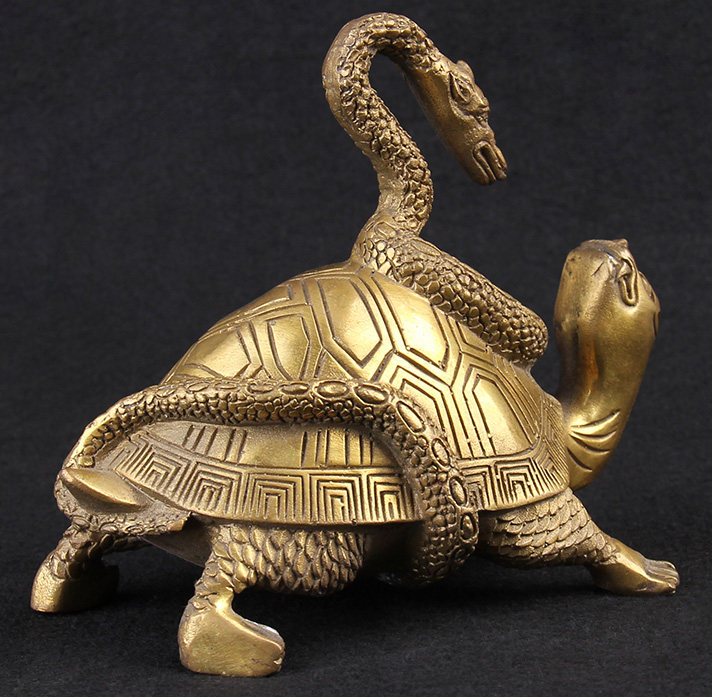 泰山慈航阁玄武摆件蛇龟四方神兽风水装饰用品摆件