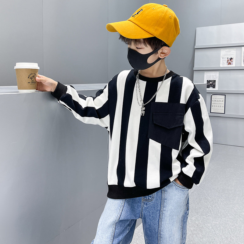 男童春秋卫衣2022年新款中大童潮童春装儿童字母春款男孩痞帅洋气