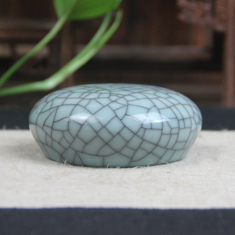 特价龙泉青瓷纸瓷文镇书镇书尺镇尺文房四宝茶杯把玩文房四宝