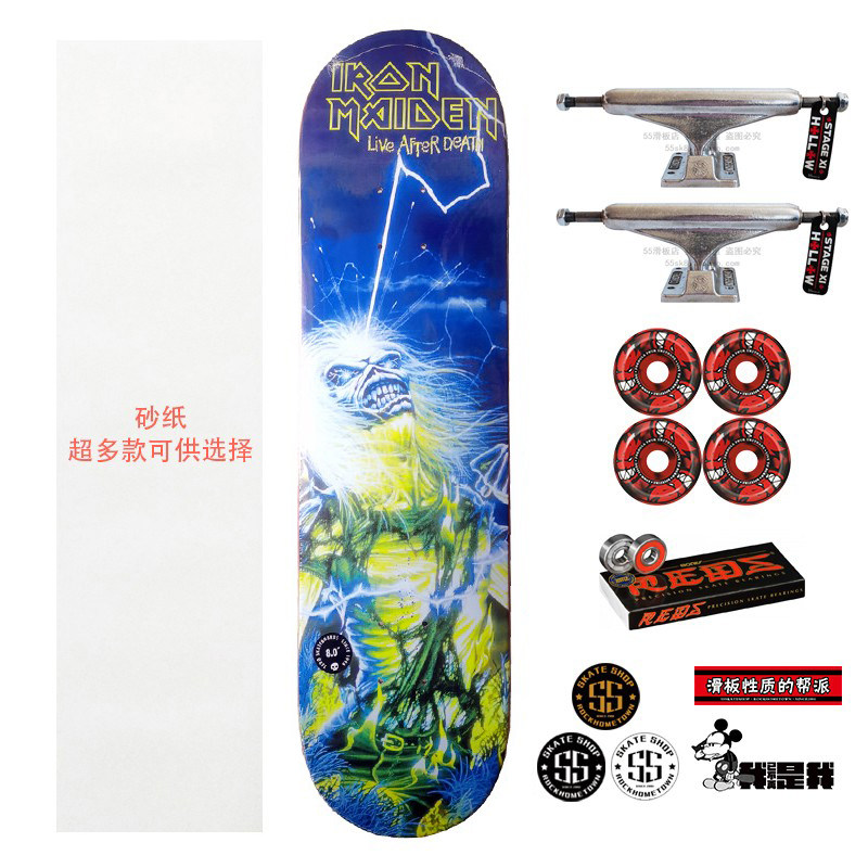 滑板zero进口组装套装双翘搭配indy小火人轮滑板