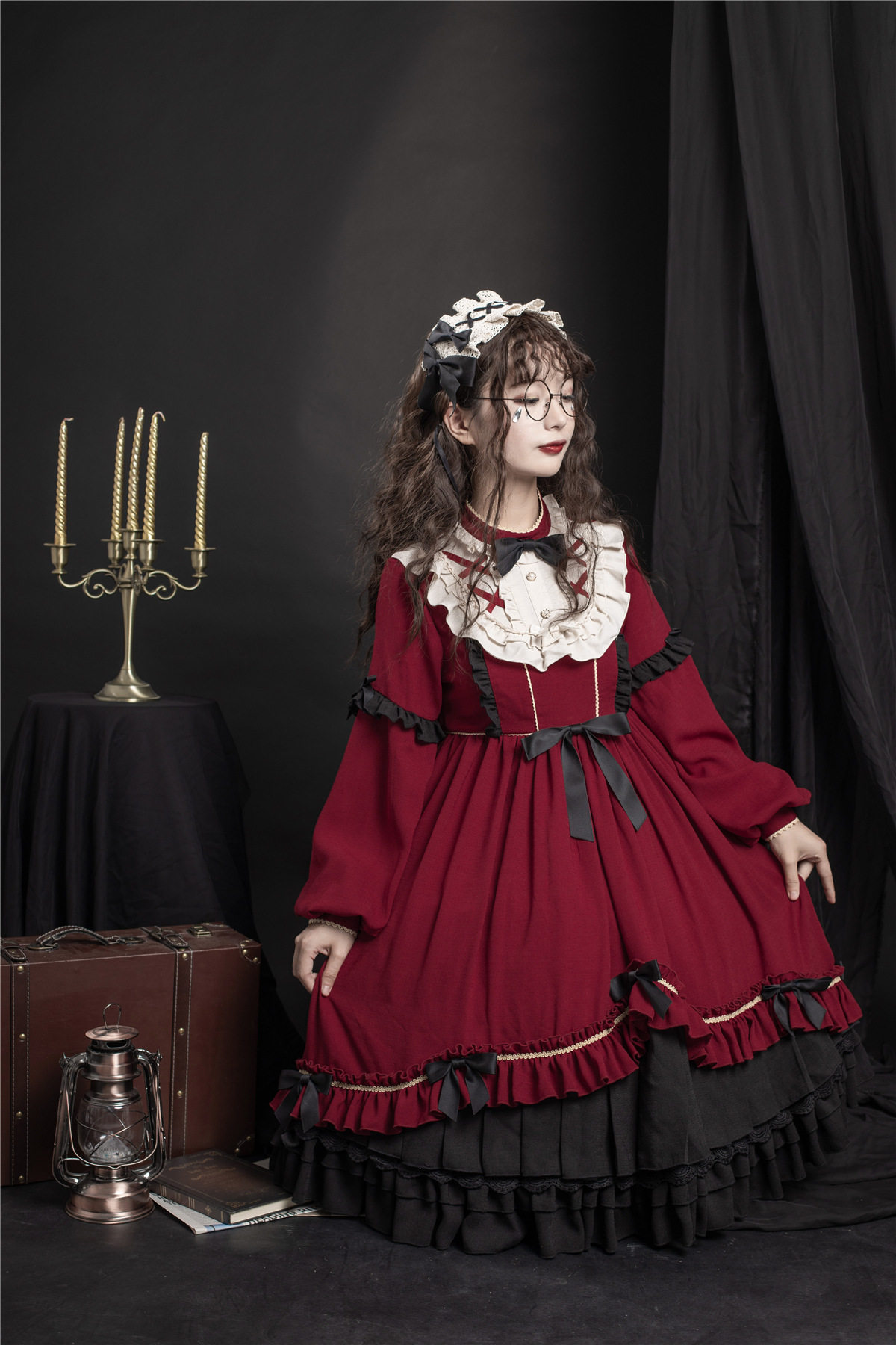 原创春夏少女装lolita萝莉裙洛丽塔洋装日常lolita公主长袖连衣裙 - z