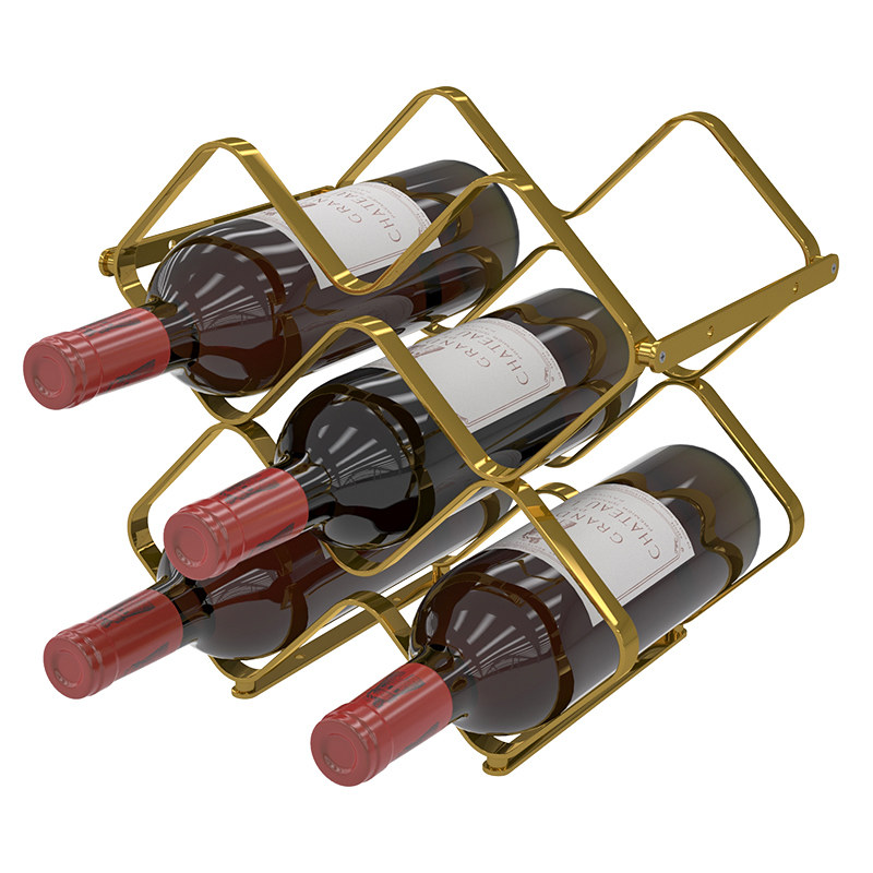 红酒架子菱形家用酒柜放红酒瓶的托架葡萄酒格红酒架摆件轻奢高档