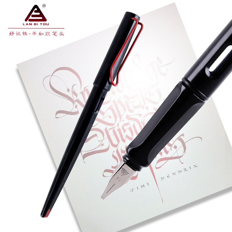 笔头757a平行行笔平头美术钢笔哥特英文书法钢笔