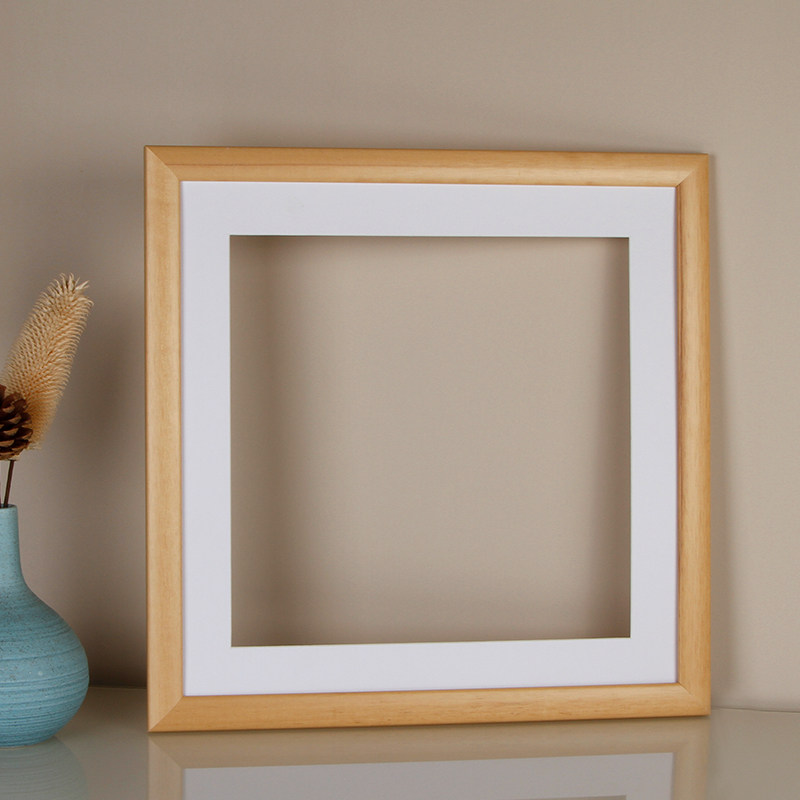 方形圆形画框相框画芯内衬加厚卡纸白色衬纸相框