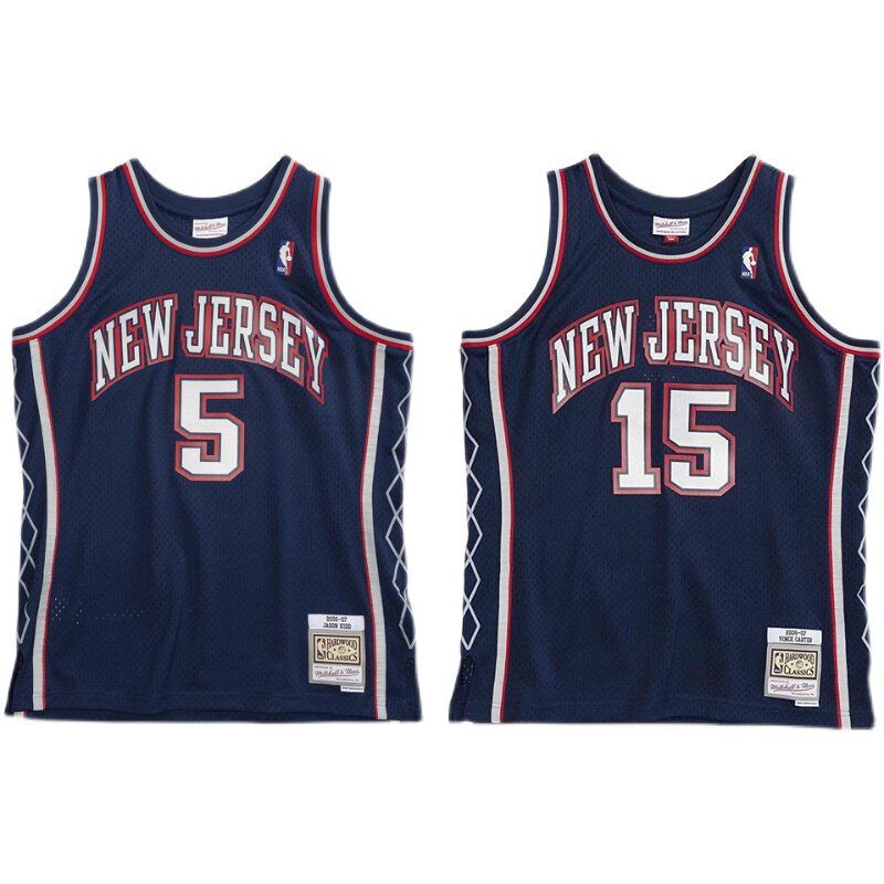复古球迷sw复刻新泽西mn球衣网队基德卡特篮球服