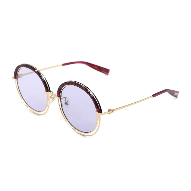 大框圆形trussardi眼镜str338f 潮新款 杜鲁萨迪墨镜韩版 太阳镜女款