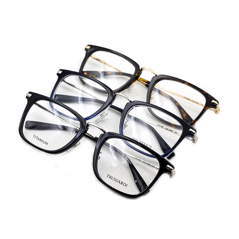 杜鲁萨迪眼镜新款时尚方形近视镜架男女韩版trussardi眼镜vtr199f-图4