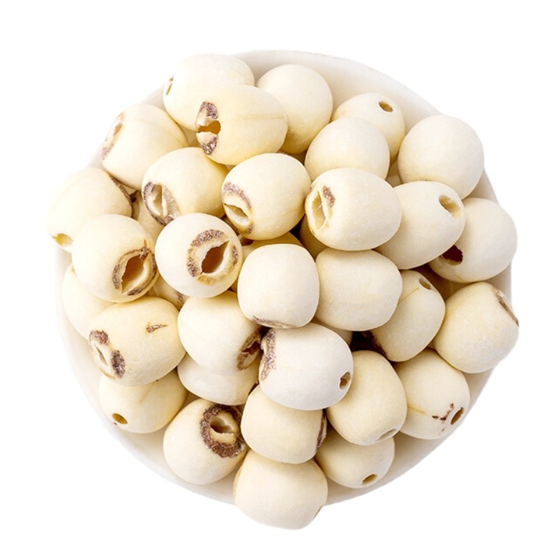莲子同仁堂湘莲白莲子磨皮去芯大粒特级无硫天然莲子