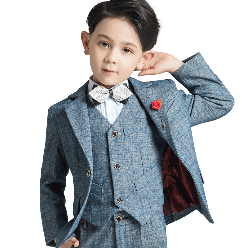儿童西装套装男童花童礼服男韩版小西服男孩宝宝帅气英伦风洋气秋