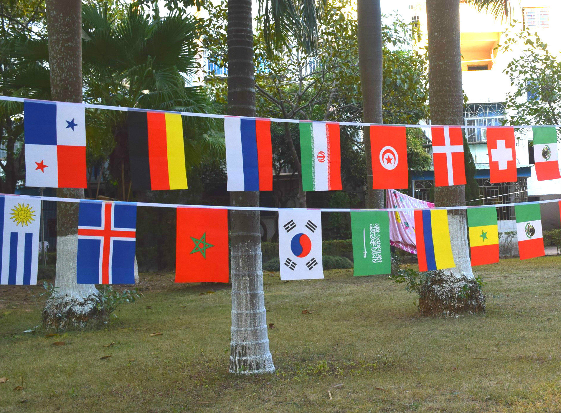 批发7号世界各国万国旗小彩旗中外国家串旗球迷酒吧装饰吊旗挂旗