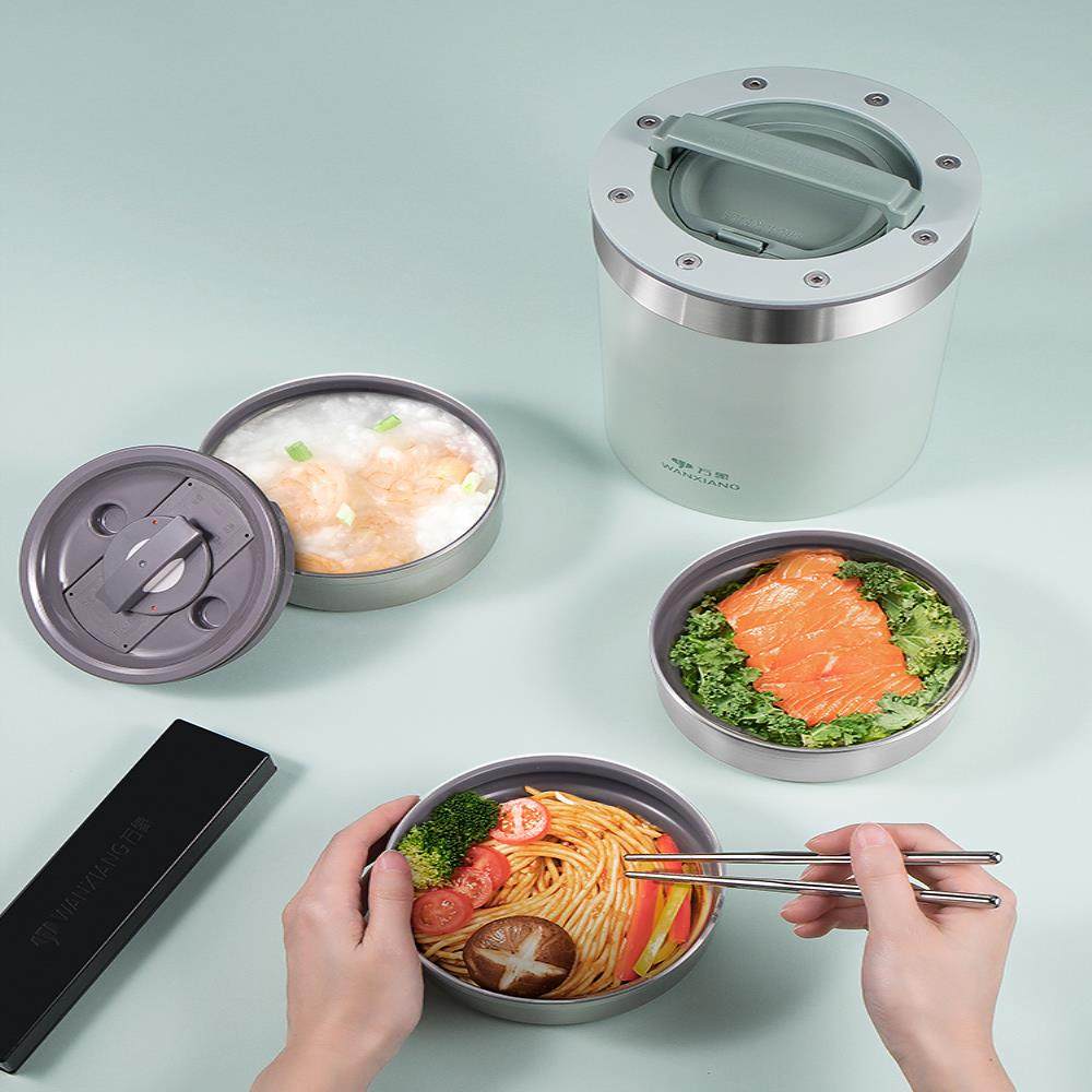 保温饭盒不锈钢真空大容量成人桶带背包多功能便携饭盒