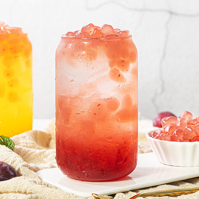 寒天晶球果漾蒟蒻樱花西瓜树莓味喜茶脆波波免煮珍珠果冻奶茶店