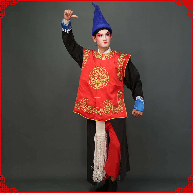 坎肩京剧戏剧戏曲衙役武生金兵捕快兵卒背心民族服装