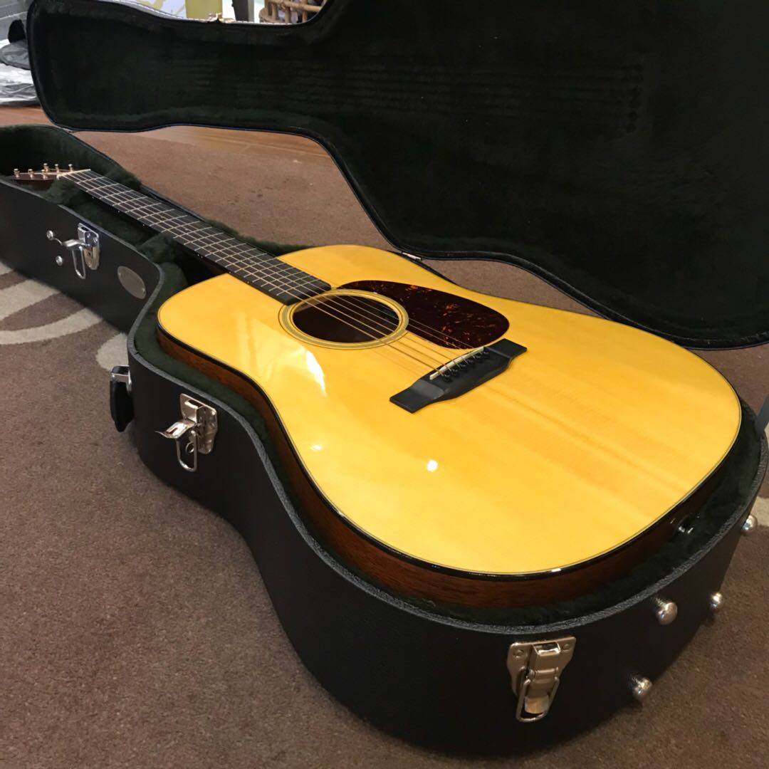 吉他马丁martind18e电箱全单民谣皮箱fishman拾音器吉他电箱吉他