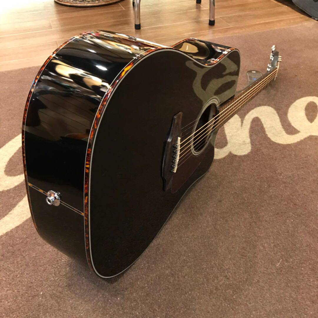 吉他日本takamineed4dcbk黑色单板电箱民谣木吉吉他电箱吉他