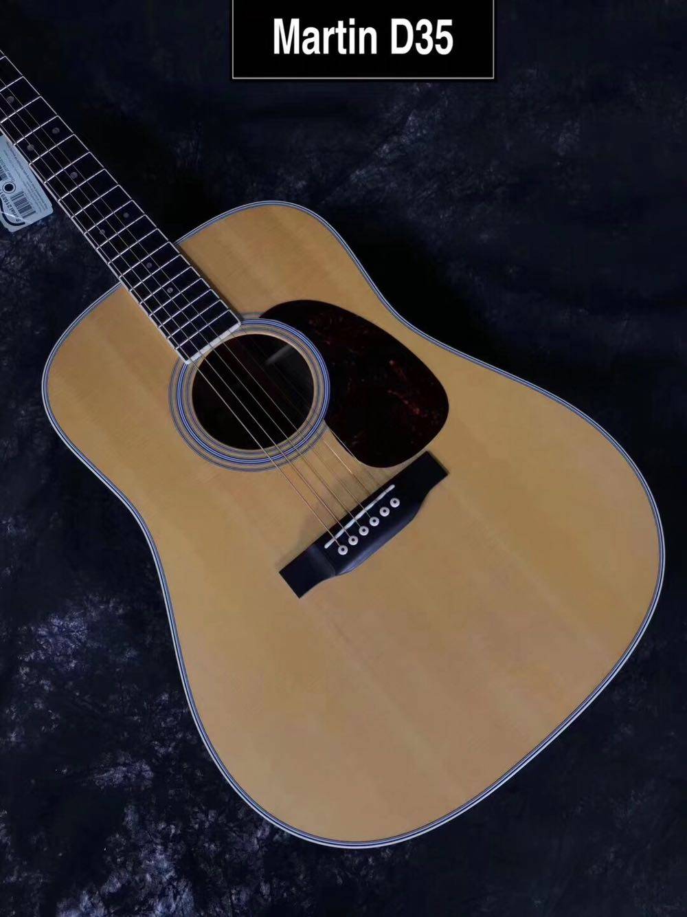 吉他美国国产马丁martind35d35单板民谣演出吉他民谣吉他