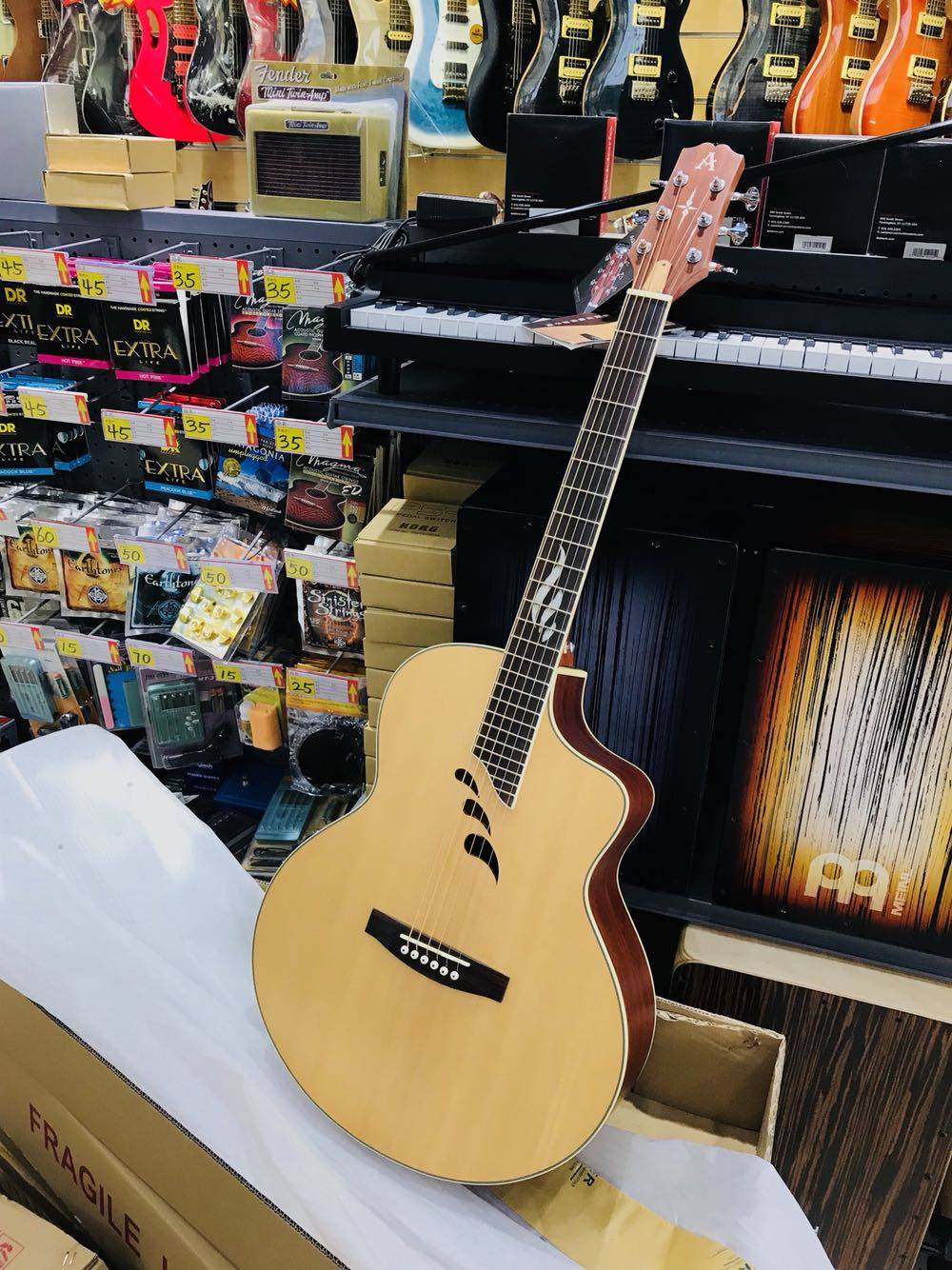 奥森aosenat660单板新款民谣木吉吉他吉他民谣吉他