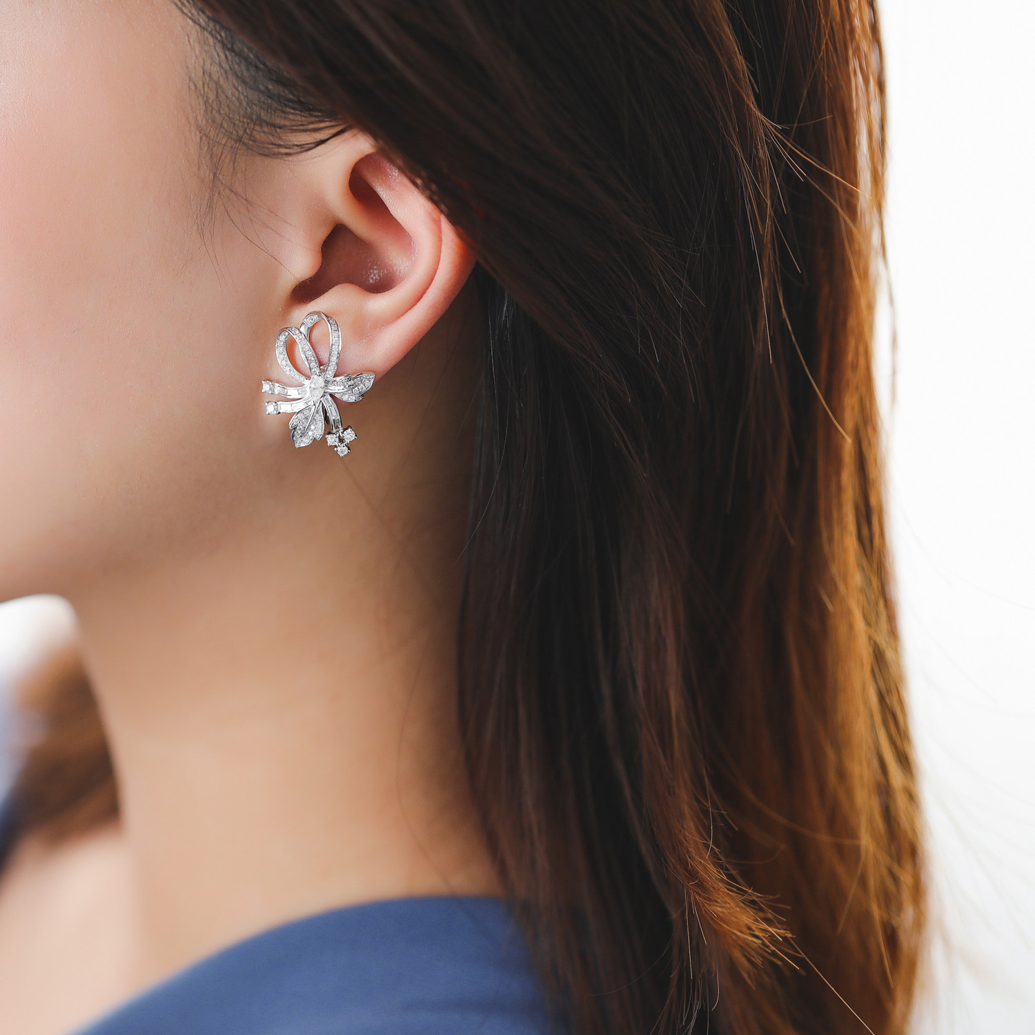 宝石石耳耳环耳钉贵真雅高优雅钻石矿工眼形耳饰