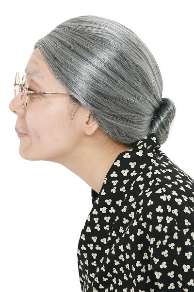 老太太假发包邮头套老奶奶发套老婆婆花白影视表演道具日常整顶假发