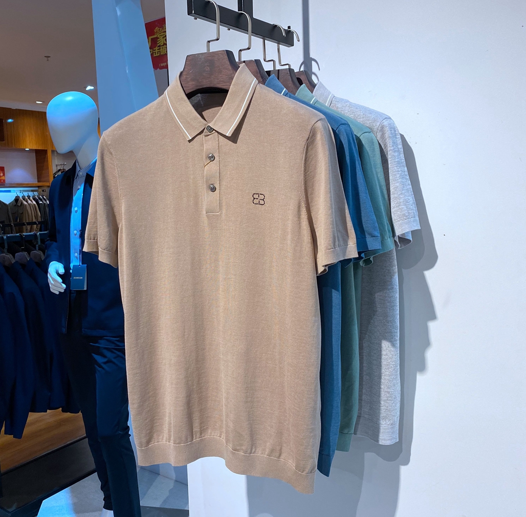 2022春夏薄 短袖针织衫 商务休闲 高端品质 日常T恤 格莱罗威男装