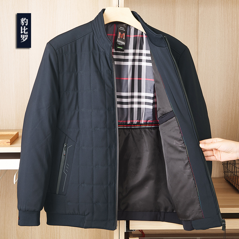 中老年立领短款大码棉衣男士爸爸装冬季外套宽松爷爷冬装保暖棉服