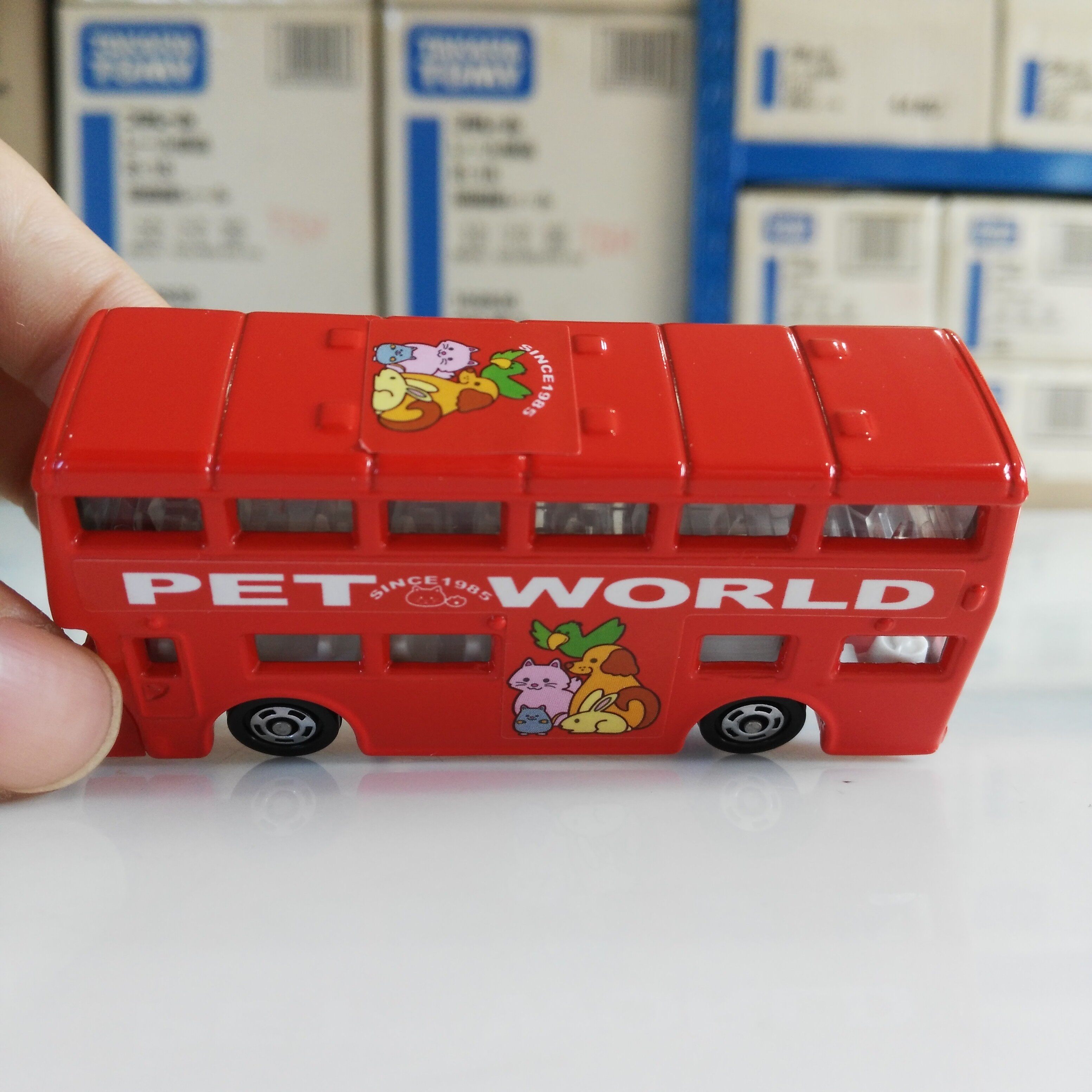 tomy多美卡合金小车客车袖珍仿真双层公交车巴士车模