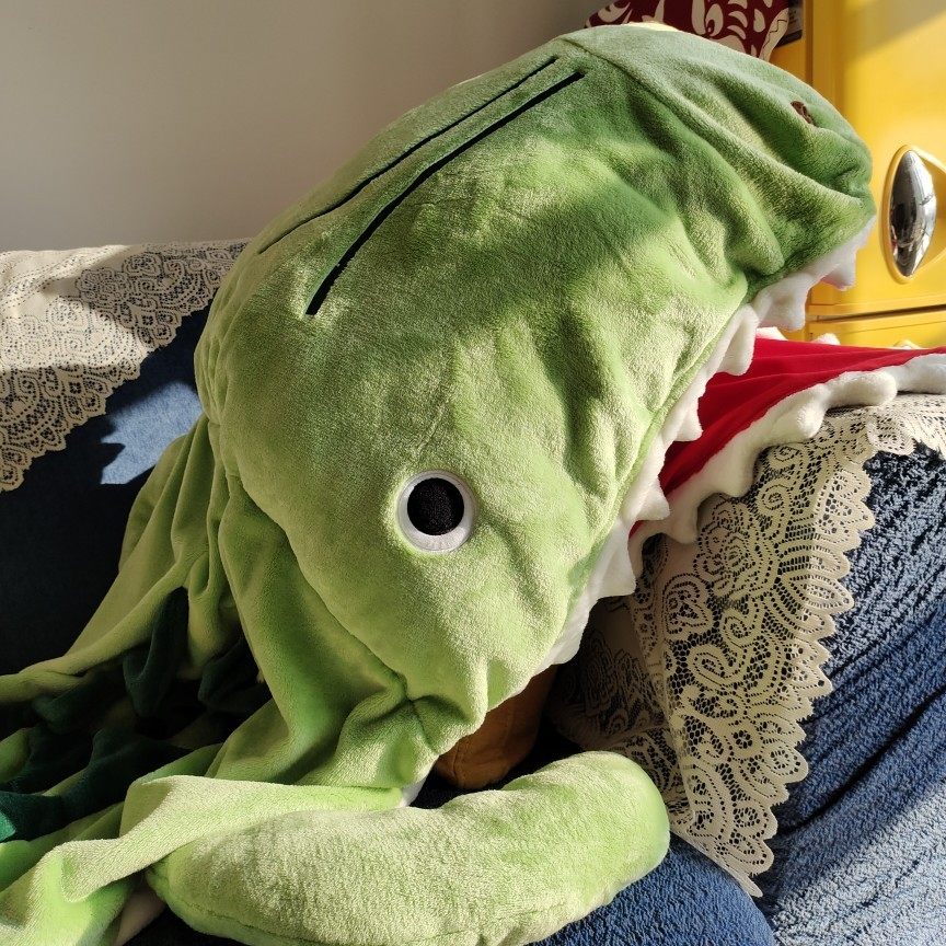 仲花家日式鳄鱼睡袋办公室午睡毯子单人学生儿童睡袋