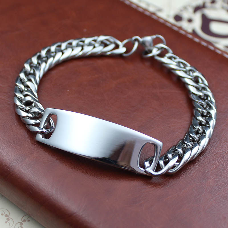 古巴手链男士定制朋克不掉掉色薛之谦个性钛钢手链