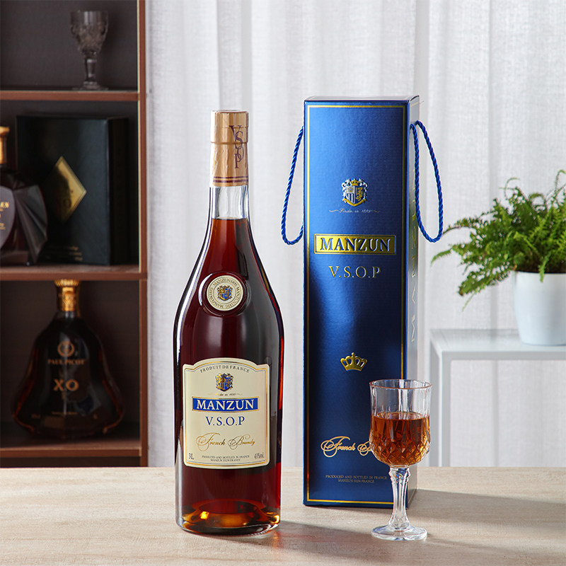 法国曼尊拿破仑vsop白兰地酒原装进口6斤洋酒2斤正品白兰地