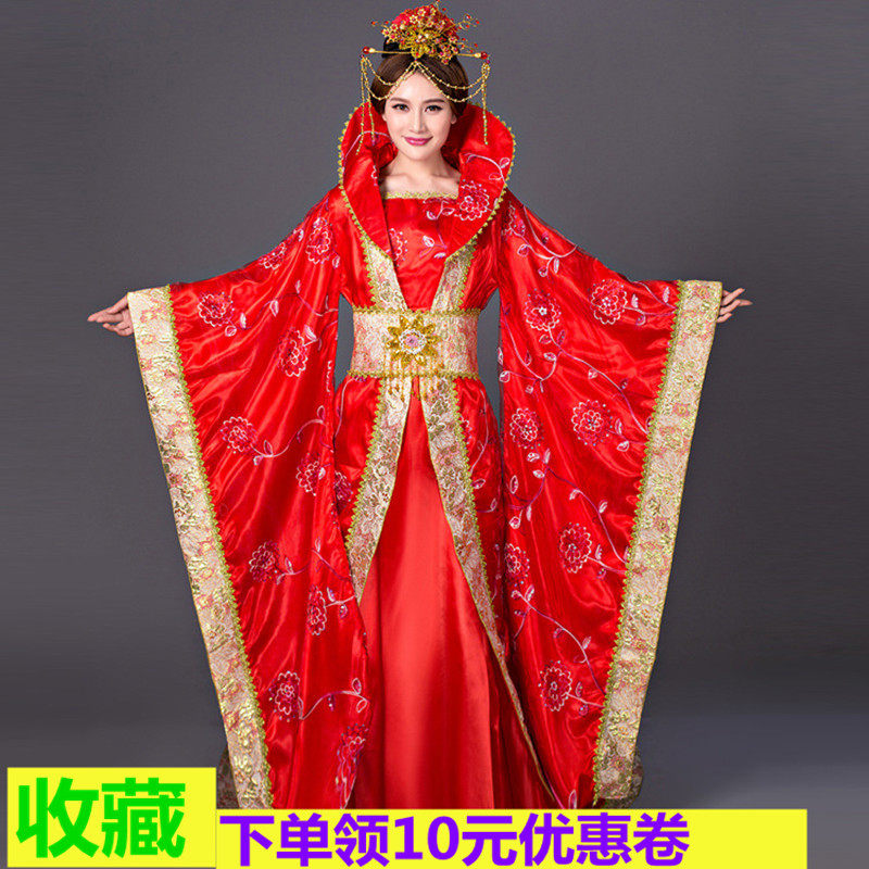 古代皇后服装拖尾嫁衣公主贵妃装宫廷仙女舞台影视演出服唐装中式