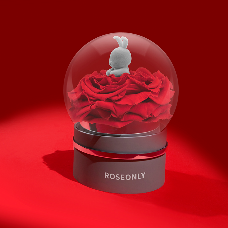 roseonly永生花甜心音乐玫瑰花礼盒女友爱人情人节生日永生花