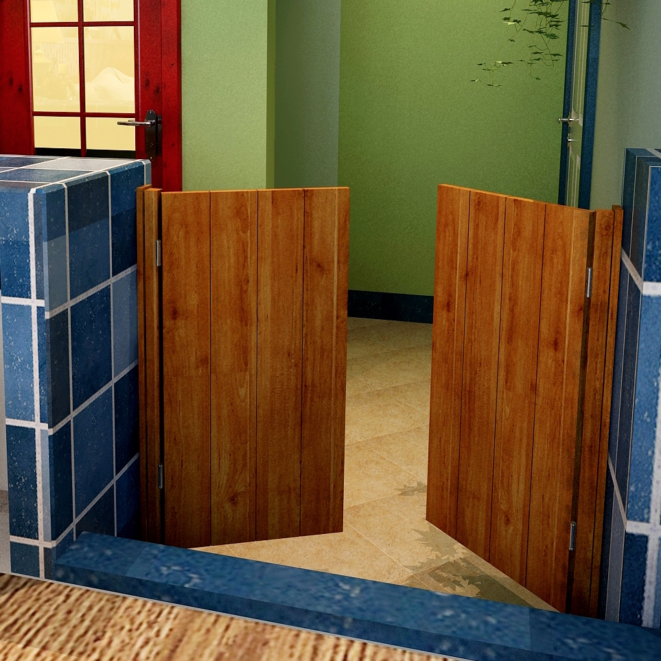 包邮地中海牛仔栅栏实木室内门酒吧半腰门隔断门吧台进户门