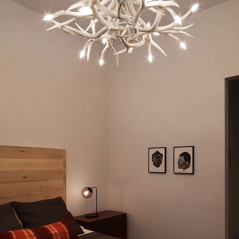 美国rollhillantler现代简约奢华鹿角吊灯装饰灯客厅客厅吊灯