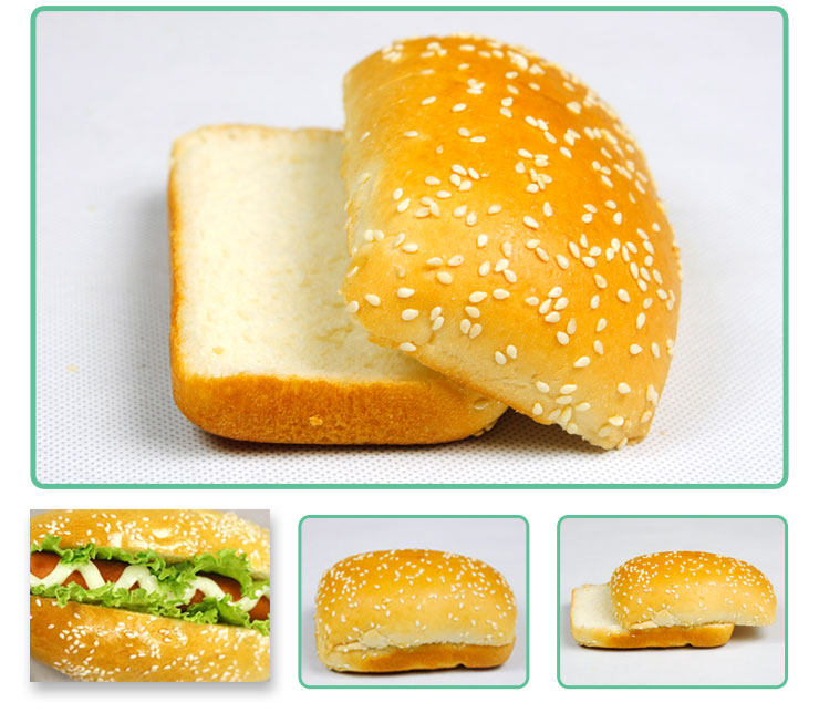 面包汉堡嘉顿长方形方包芝麻10个620克传统西式糕点