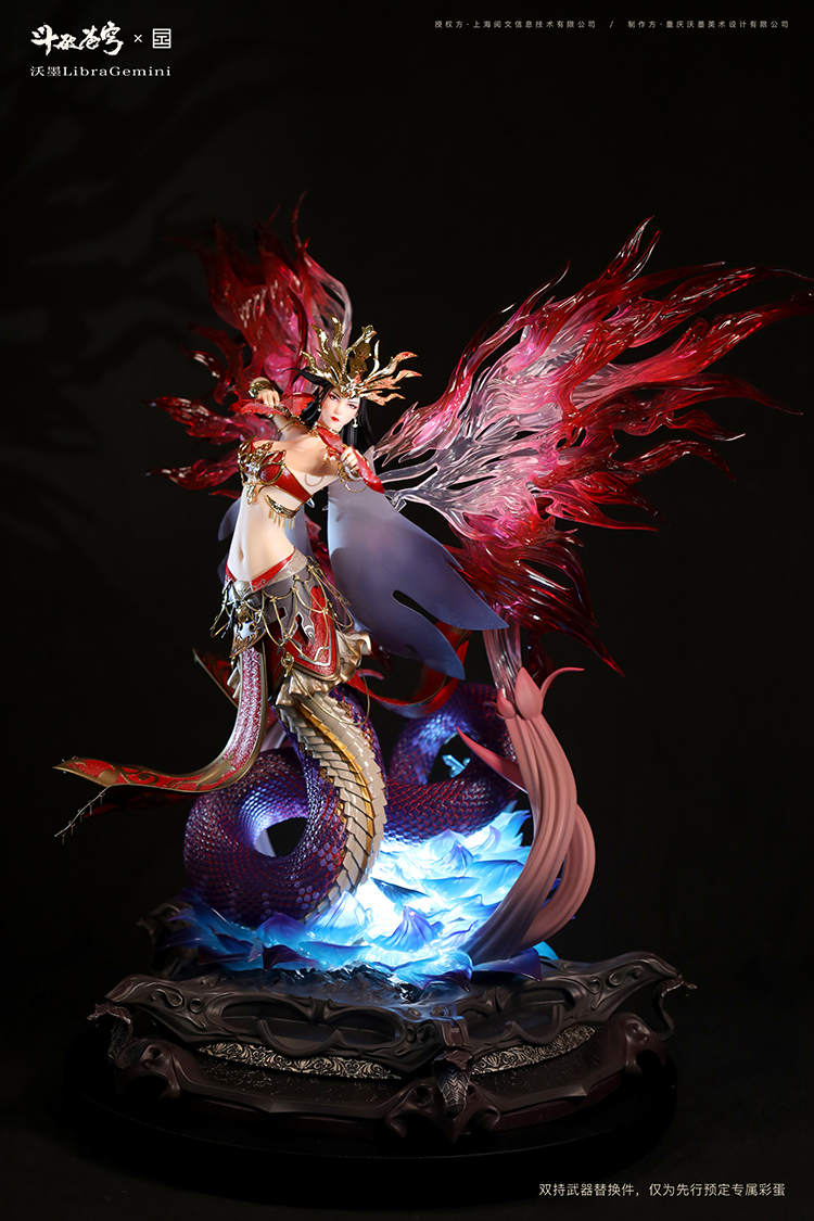 斗破苍穹限量手办雕像美杜莎女王沃墨x现货