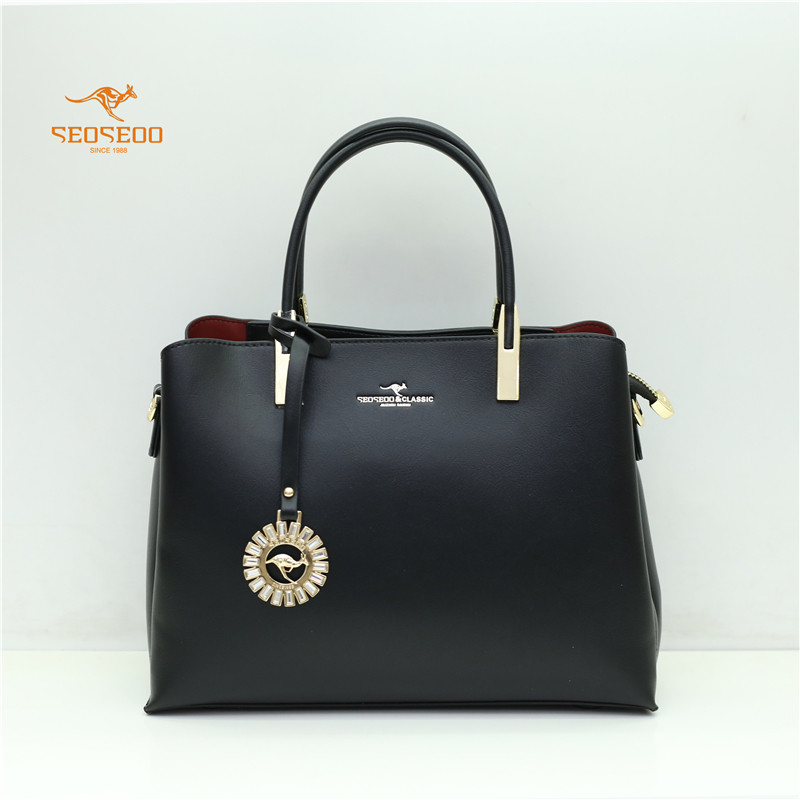 seoseoo南奥袋鼠女包新款手提包简约纯色大容量休闲通用款女包