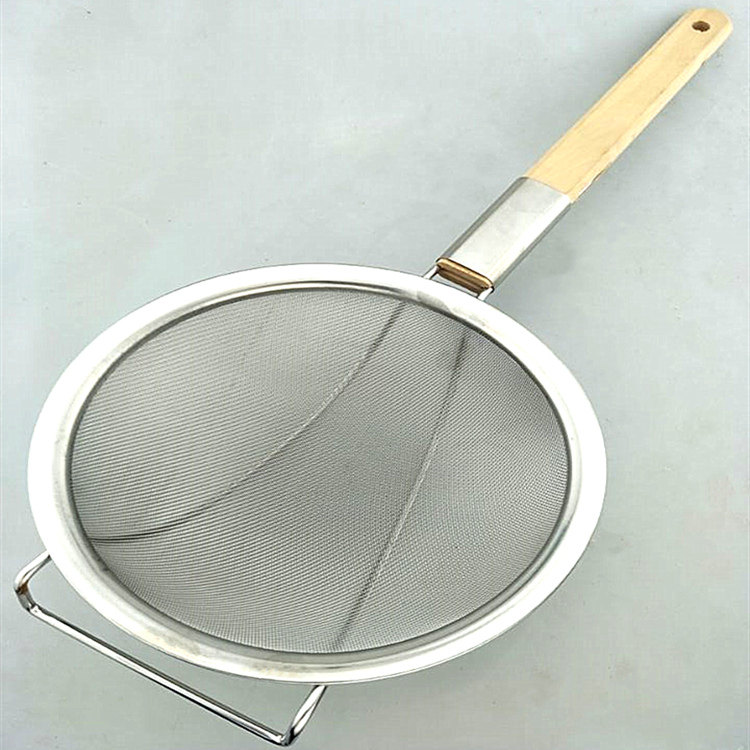 旺利来不锈钢滤油漏勺长柄油格过滤目油沥油厨房漏勺