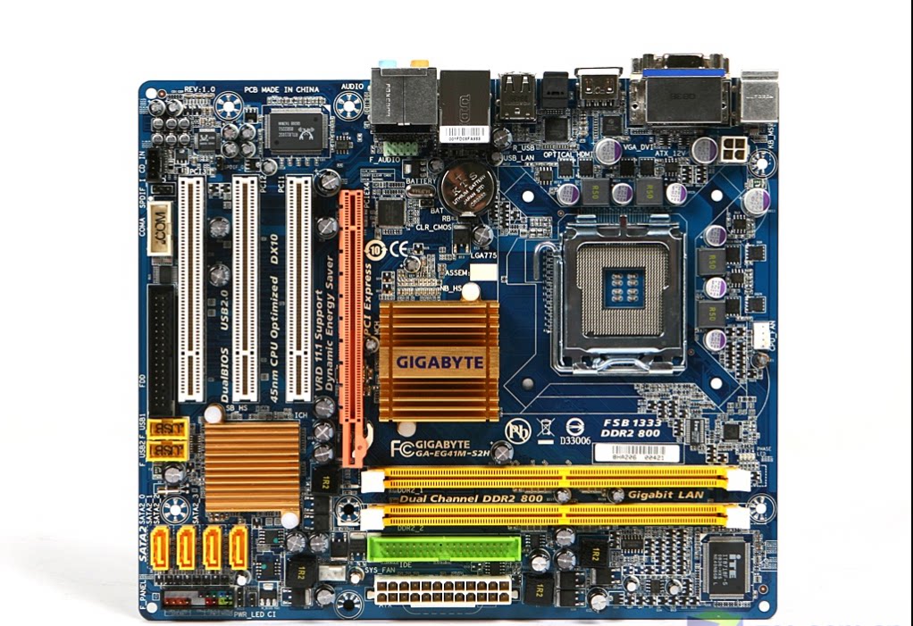 包邮技嘉gag41mes2leg41ms2h775针集显ddr2hdmi接口g41主板