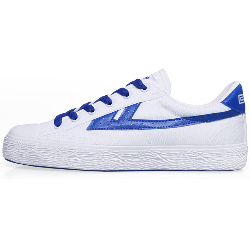 回力女鞋鞋王源同款红蓝鸳鸯低帮系带百搭帆布帆布鞋