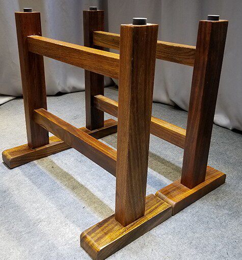 胡桃木新款铮舍其他实字支架大板桌腿茶桌茶台配套桌定制脚架简单