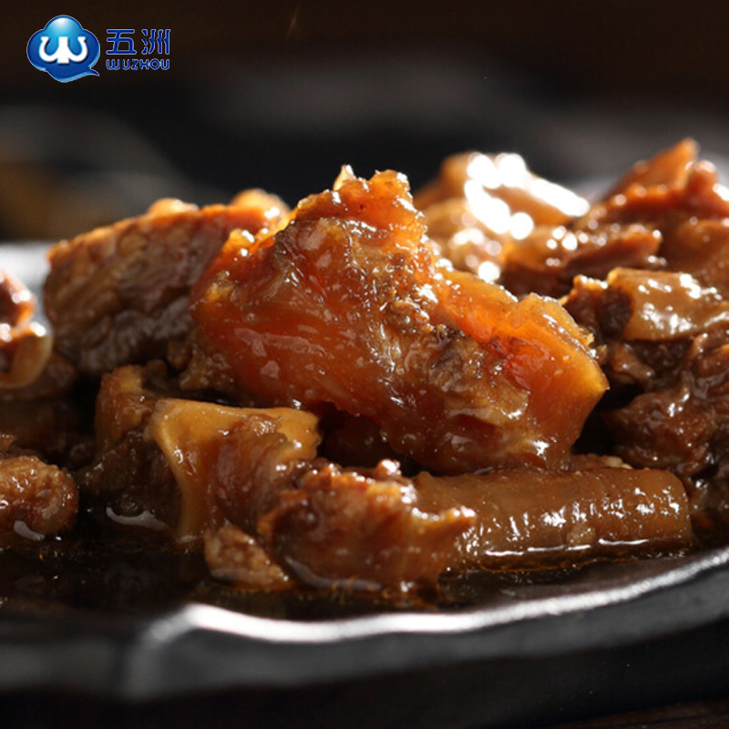 五洲牛肉浓汤筋头巴脑牛板筋牛腩牛蹄筋熟食火锅300g