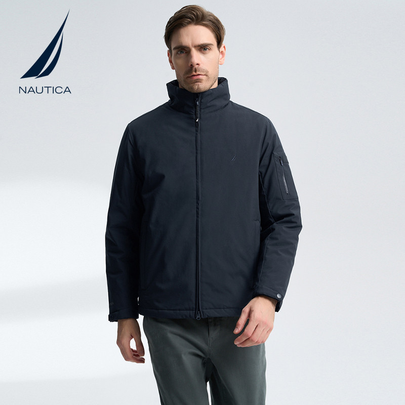 nautica诺帝卡男装秋冬新款防轻泼水夹克外套保暖棉衣